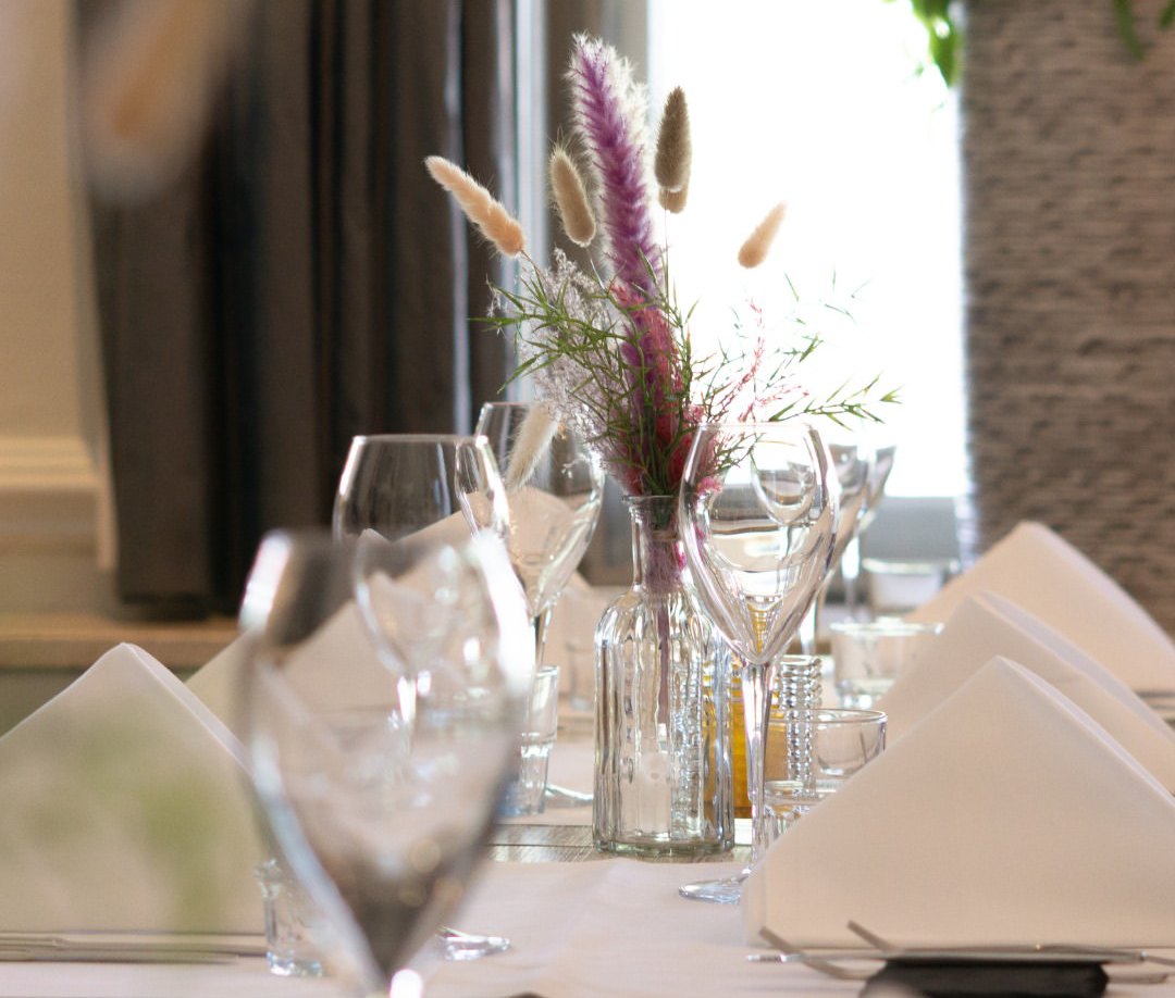 Gedekte tafel in Restaurant Avenarius in Ruurlo